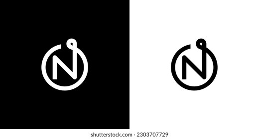 N Logo, N Monogram, Initial N Logo, Letter N Logo, Icon, Vector