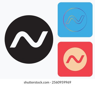 N Logo, N Monogram,  Letter N Logo, Creative Icon, Modern, Vector