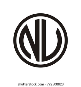 N logo, NV logo design template vector illustration