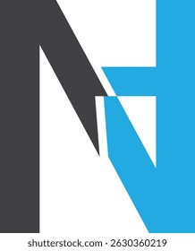 N logo con el símbolo for 