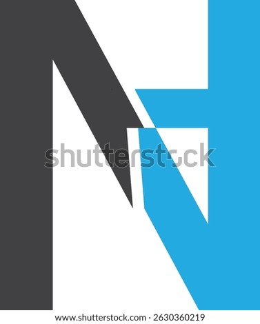 n logo with for symbol 