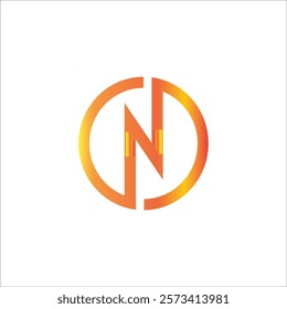 N logo template symbol design vector