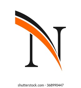 n logo vector.