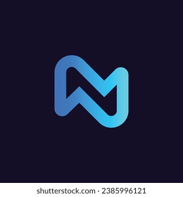 Diseño de vectores con logotipo N - Identidad de marca con logotipo inicial N de diseño