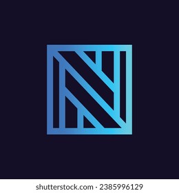 N Logo Vector Design - Branding Identity with N Design Initial N Logo