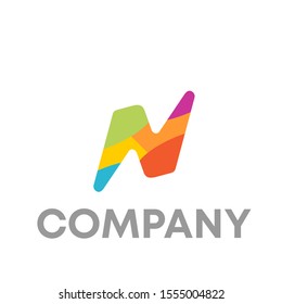 N logo vector design sign template
