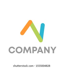 N logo vector design sign template