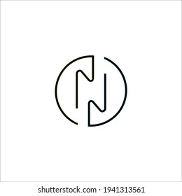 N logo vector design sign 