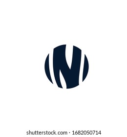 N logo wood grain logo design inspiration