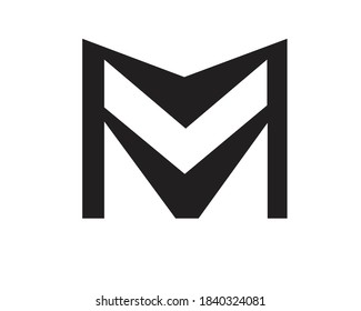 n and m creative logo designs and monogram logos