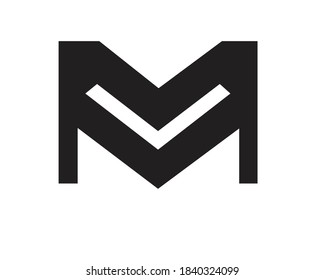 n and m creative logo designs and monogram logos