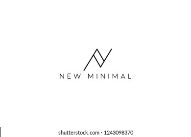 N Minimal Logo Design 