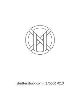 N Minimal Logo Design Template Symbol Stock Vector (Royalty Free ...