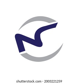 N MODELING LETTER LOGO DESIGN TEMPLAT VICTOR