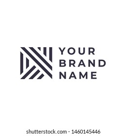 A and N monogram log design,simple minimal modern style logomark in black white,brand logo template