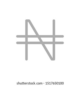 N, NGN, 566, Nairas, Nigeria Banking Currency icon typography logo banner set isolated on background. Abstract concept graphic element. Collection of currency symbols ISO 4217 signs used in country