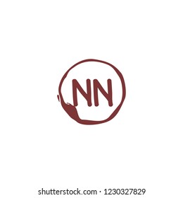 N N NN Initial logo template vector