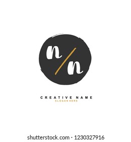 N N NN Initial logo template vector