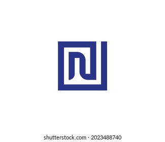N plantilla vectorial de diseño de logotipo de letra nn