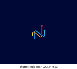 N, NN Letter Logo Vector Template Abstract Monogram Symbol. Usable for Business sport, technology, fashion, digital And future creative logo