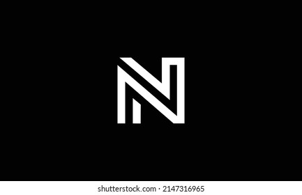 N NN logo initial letter design template vector