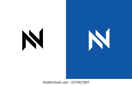 N NN logo initial letter design template vector