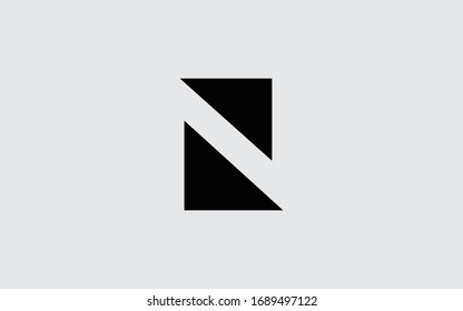 N or NN Uppercase Letter Initial Logo Design Template Vector Illustration