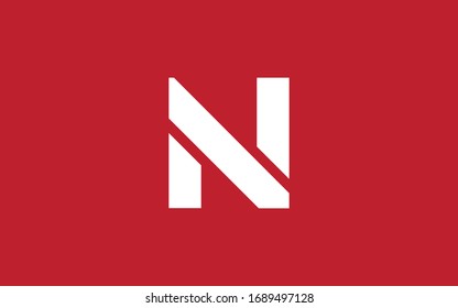 N or NN Uppercase Letter Initial Logo Design Template Vector Illustration
