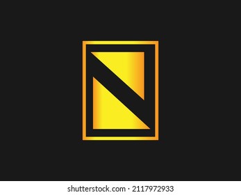N oder NN Großbuchstaben Erstmalige Logo-Design-Vorlage Vektorgrafik