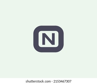 N NO ON logo design vector template