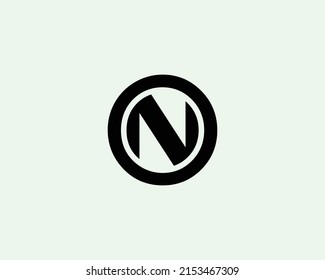 N NO ON logo design vector template