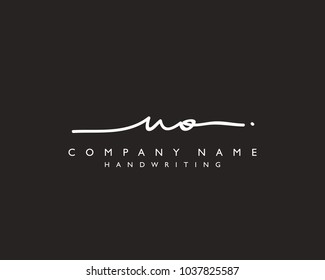 N O Initial handwriting logo