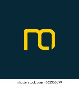 N O joint logo letter design template