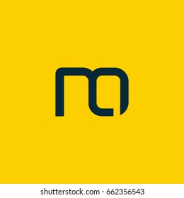 N O joint logo letter design template