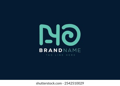 N and O logo design. NO abstract Letters Logo Monogram. This logo design is the process of creating a visual symbol that represents a brand, company, or individual.