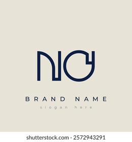 N and O logo design. NO abstract Letters Logo Monogram. This logo design is the process of creating a visual symbol that represents a brand, company, or individual.