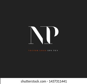 N & P letters Joint logo icon vector for business card and corporate identity.