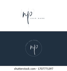 N P NP  Initial letter handwriting and signature logo.	
