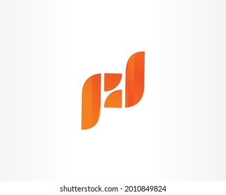 N or pd initial icon logo. rd concept logo