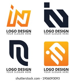 I N Professional Logo Design Collection