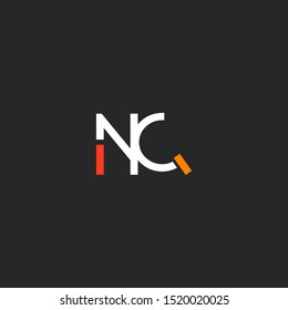 N & Q double letter logo vector template