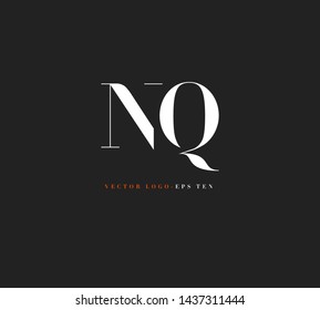 N & Q letters Joint logo icon vector for business card and corporate identity.