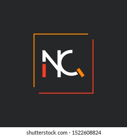 N Q letters  joint logo design vector