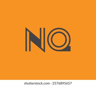 N and Q logo design. NQ abstract Letters Logo Monogram. This logo design is the process of creating a visual symbol that represents a brand, company, or individual.
