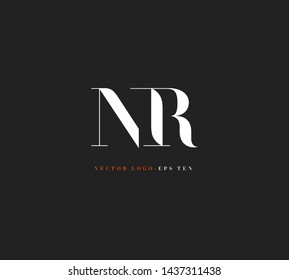 N & R letters Joint logo icon vector for business card and corporate identity.