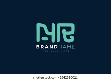 N and R logo design. NR abstract Letters Logo Monogram. This logo design is the process of creating a visual symbol that represents a brand, company, or individual.