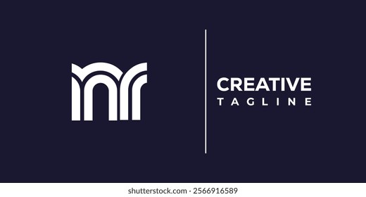 N and R logo design. NR abstract Letters Logo Monogram. This logo design is the process of creating a visual symbol that represents a brand, company, or individual.