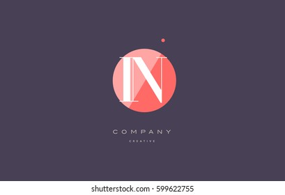 in i n  retro vintage simple rhombus three 3 letter combination black white alphabet company logo line design vector icon template 