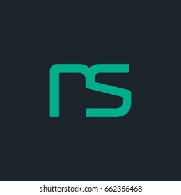 N S joint logo letter design template