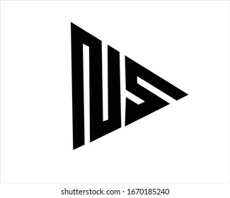 N S Logo Design Letter Stock Vector (Royalty Free) 1670185240 ...